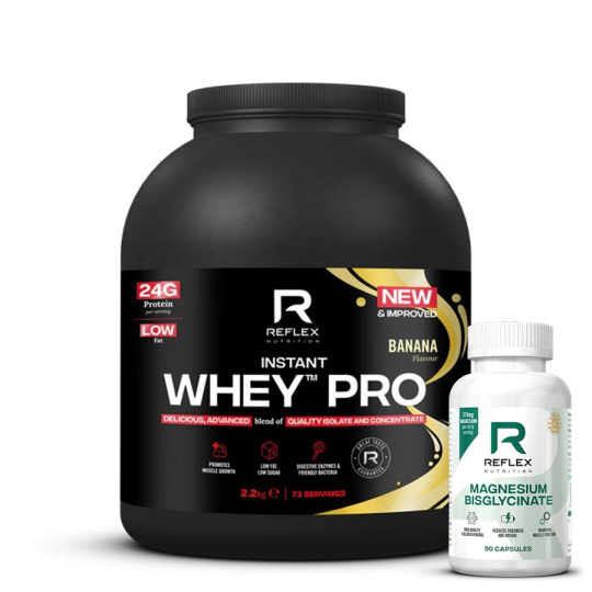 Instant Whey PRO 2,2kg + Magnesium 90 kapslí ZDARMA