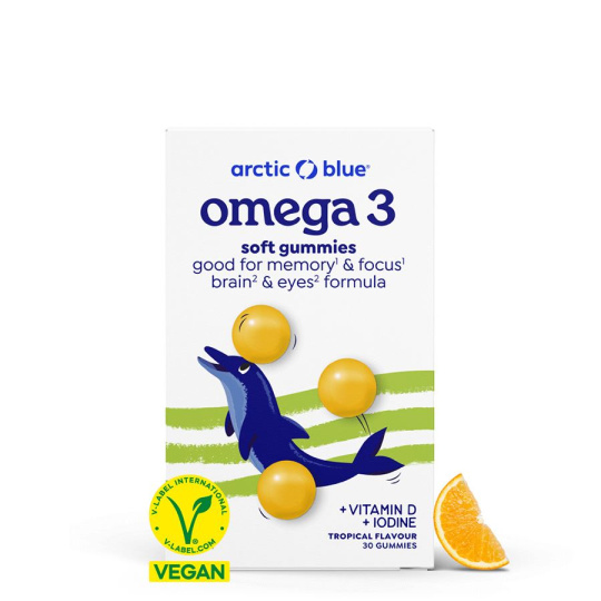 Kids Vegan Omega 3 30 gummies (250mg DHA & Vitamin D 200IU)