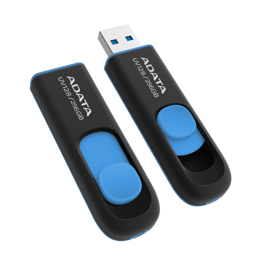 ADATA UV128/256GB/USB 3.0/USB-A/Modrá