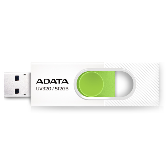 ADATA UV320/512GB/USB 3.2/USB-A/Bílá