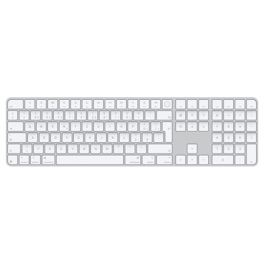 Apple Magic Keyboard Numeric Touch ID/Bezdrátová Bluetooth/SK layout/Bílá