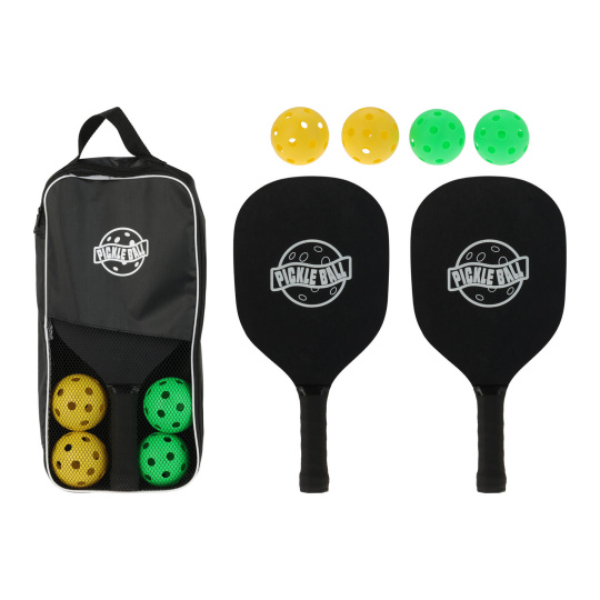 sada PICKLEBALL 6díl. (2x pálka, 4x míček)