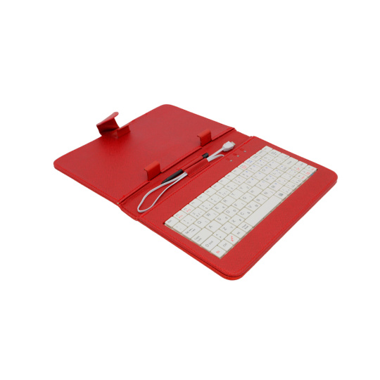 AIREN AiTab Leather Case 1 with USB Keyboard 7'' RED (CZ/SK/DE/UK/US.. layout)