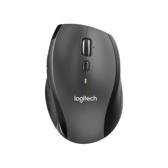 Logitech Marathon M705/Kancelářská/Optická/Pro praváky/1 000 DPI/Bezdrátová USB/Černá