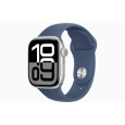 Apple Watch S10/46mm/Silver/Sport Band/Denim/-M/L