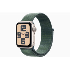 Apple Watch SE/40mm/Starlight/Sport Band/Lake Green