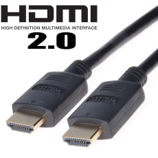 PremiumCord HDMI 2.0 High Speed+Ethernet, zlacené konk., 1,5m