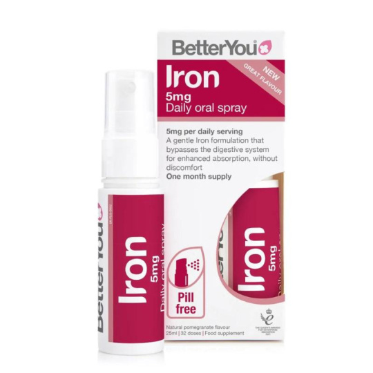 BetterYou Iron železo ve spreji 5mg, 25ml>