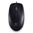 Logitech B100/Kancelářská/Optická/800 DPI/Drátová USB/Černá