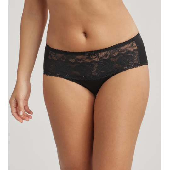 PLAYTEX FLOWER ELEGANCE MIDI BRIEF - Dámské krajkové kalhotky - černá