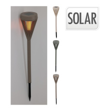 lampa solární pr. 7,5cm, v.43cm LED PP mix barev mat.