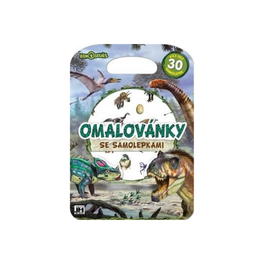 Omalovánky se samolep. - Dinosauři