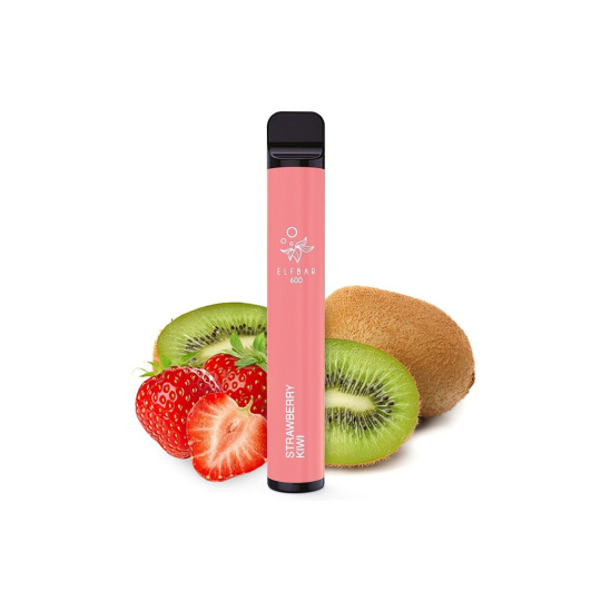 ELF BAR 600 Strawberry Kiwi, 20mg/ml, balení 10ks