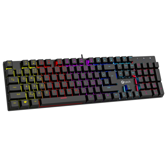 C-TECH Morpheus RGB/Drátová USB/CZ-SK layout/Černá