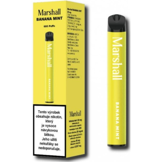 Marshall elektronická cigareta 20mg Banana Mint