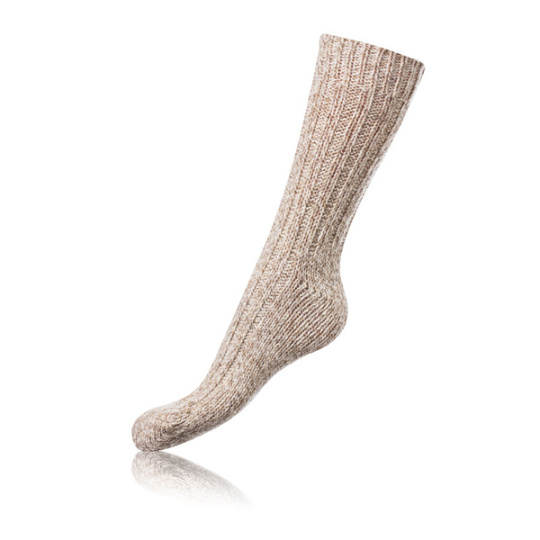 NORWEGIAN STYLE SOCKS - Zimní unisex ponožky - béžová