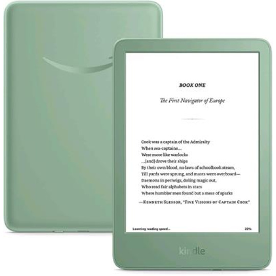 E-book Amazon Kindle Touch 2024 (16 GB), matcha, s reklamou