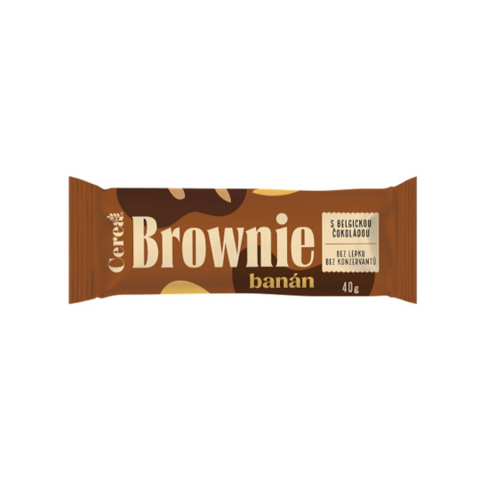 Cerea brownie Banán s belgickou čokoládou 40g