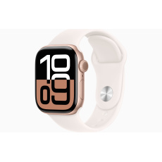 Apple Watch S10 Cell/46mm/Rose Gold/Sport Band/Light Blush/-M/L