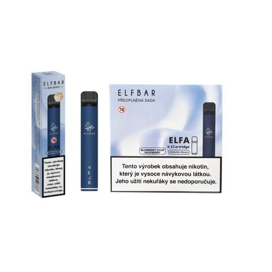 Elf Bar Elfa POD Kit - Blueberry Sour Raspberry, balení 10ks