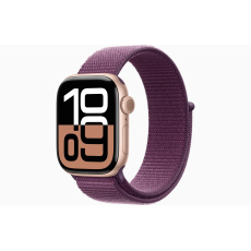 Apple Watch S10 Cell/42mm/Rose Gold/Sport Band/Plum