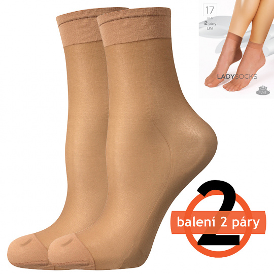 ponožky LADY socks 17 DEN / 2 páry