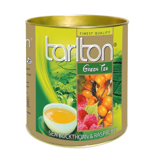 Tarlton čaj zelený Malina, rakytník 100g