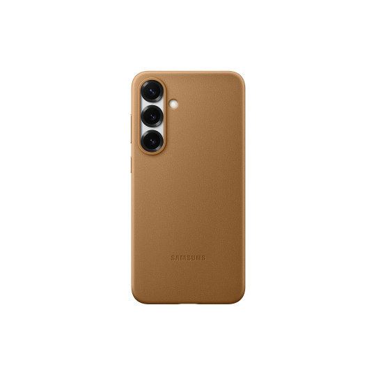 Samsung Ochranný kryt z veganské kůže pro Galaxy S25+ Brown