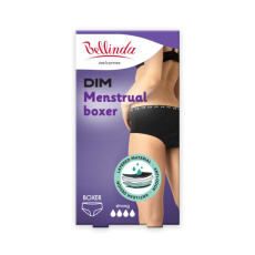 MENSTRUAL BOXER STRONG - Noční i denní menstruační kalhotky (boxerky) - černá