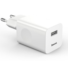 Baseus rychlonabíječka do sítě 1xUSB Quick Charge 3.0 24W bílá