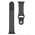 Tactical 839 Double Silikonový Řemínek pro Apple Watch 1/2/3/4/5/6/7/8/9/SE 38/40/41mm Black