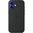 iPhone 16 Plus Silicone Case with MS - Black