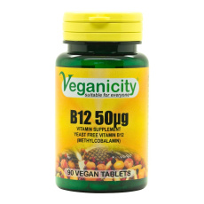 Veganicity Vitamín B12 (metylkobalamin) 50 µg, 90 vegan tablet>