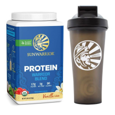 Protein Blend BIO 750g vanilka (Hrachový, konopný protein a goji) + Shaker 700 ml ZDARMA