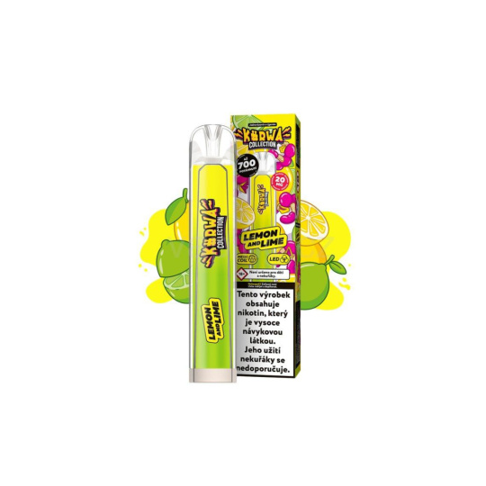 Kurwa 700 jednorázová e-cigareta Lemon Lime (citrón limetka) 20mg/ml 1ks