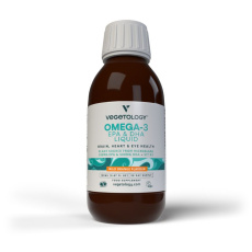 Vegetology Omega-3 Liquid EPA a DHA, s vitamínem D, 150 ml>