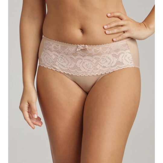 PLAYTEX FLOWER ELEGANCE MIDI BRIEF - Dámské krajkové kalhotky - tělová