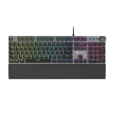 Genesis herní mechanická klávesnice THOR 400/RGB/Kailh Red/Drátová USB/US layout/Černá