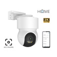 iGET HOME Camera CS8 White - WiFi 2K IP kamera otočná, noční vidění, audio, IP65, auto tracking