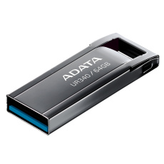 ADATA UR340/64GB/USB 3.2/USB-A/Černá