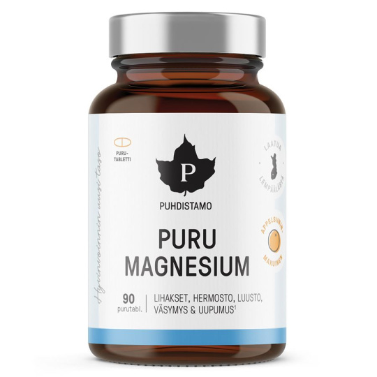 Puru Magnesium 90 rozpustných tablet pomeranč