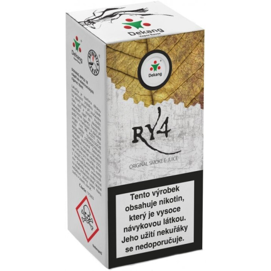 Liquid Dekang RY4 10ml - 11mg (směs karamelu, vanilky a tabáku)