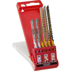 Pilové listy pro přímočaré pily JIG SAW BLADE SET 6 PCS,PL.BOX