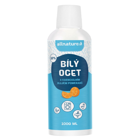 Allnature Bílý ocet 10% s vůní pomeranče 1000 ml