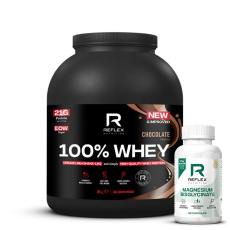 100% Whey Protein 2kg + Magnesium 90 kapslí ZDARMA