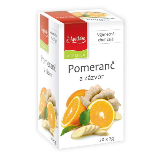 Apotheke čaj Pomeranč a zázvor 20x2g