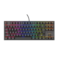 Genesis herní mechanická klávesnice THOR 303/TKL/RGB/Outemu Peach Silent/Drátová USB/US layout/Černá