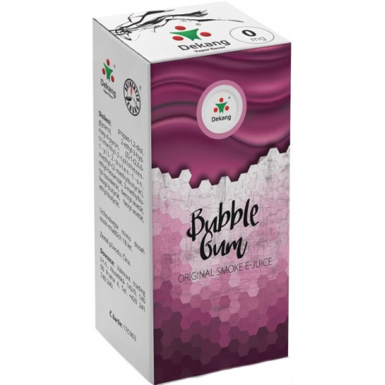 Liquid Dekang Menthol Bubble Gum 10ml - 0mg (Mentolová žvýkačka)