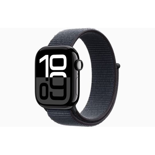 Apple Watch S10 Cell/42mm/Jet Black/Sport Band/Ink