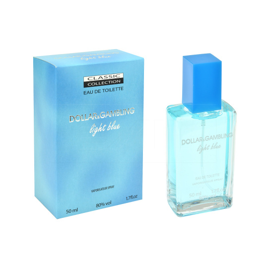 Toaletní voda Dollar & Gambling Light Blue - 50ml, karton 18ks